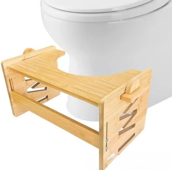 Bamboo 9" Poop Stool for Bathroom