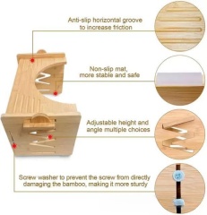 Bamboo 9" Poop Stool for Bathroom