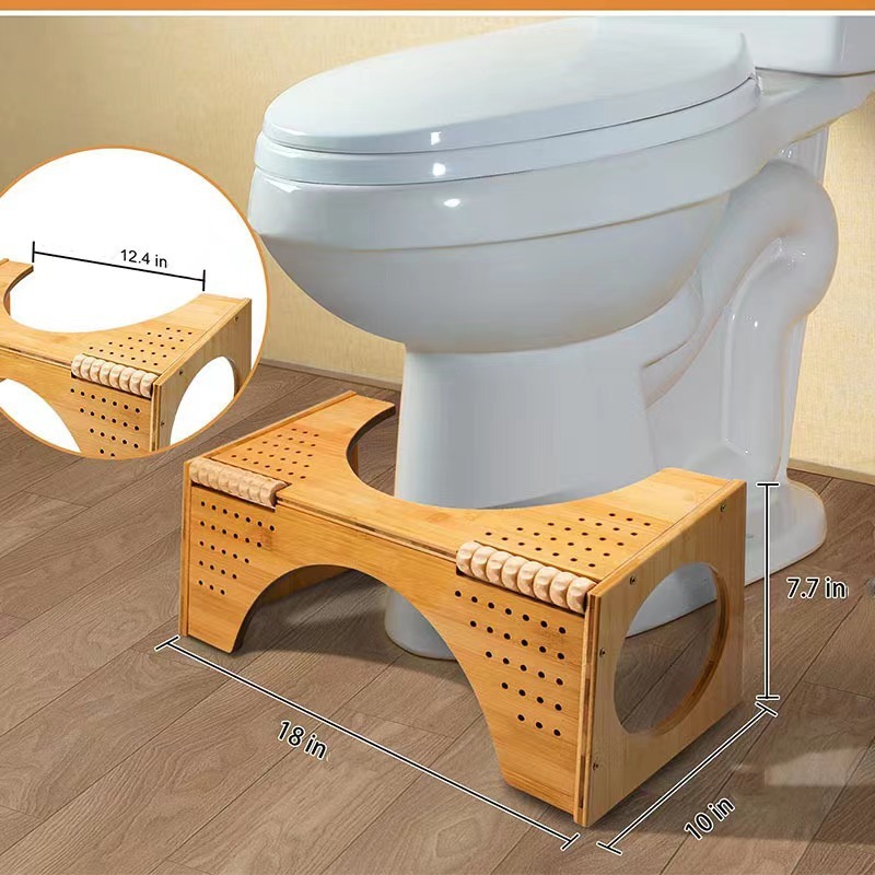 The Original Toilet Stool - Bamboo Flip