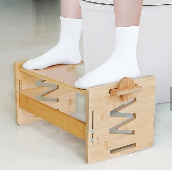 Bamboo 9" Poop Stool for Bathroom