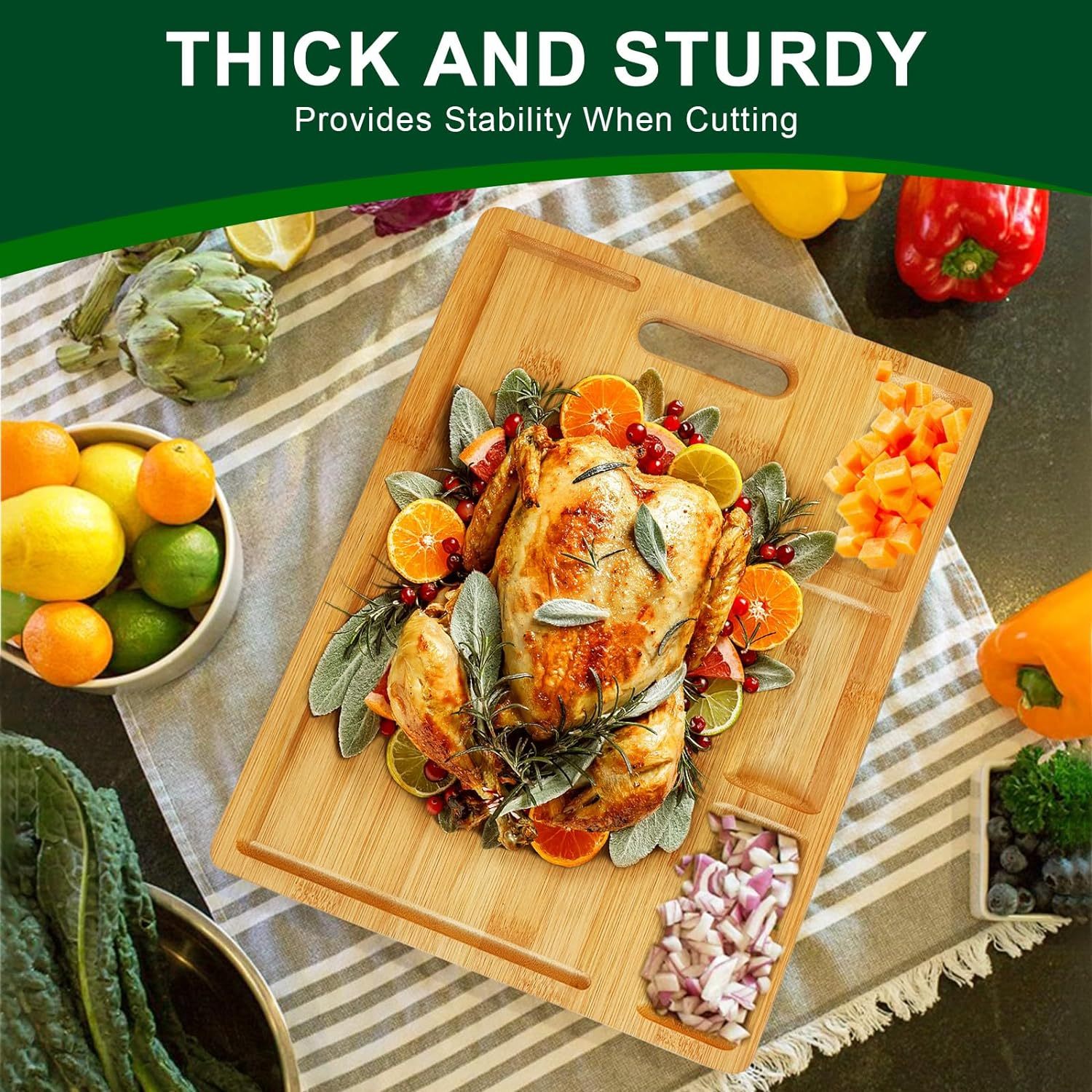 Cutting Boards,Large Bamboo Chopping Board