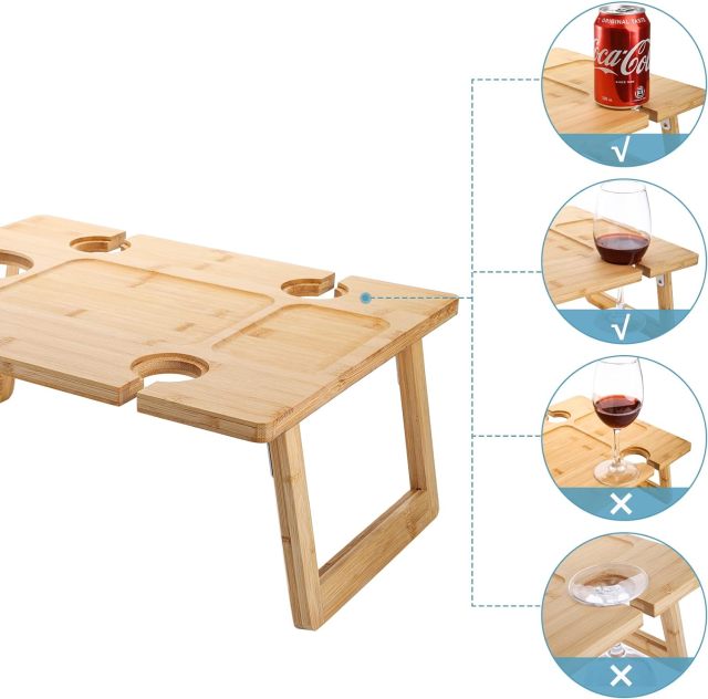 Portable Wine Picnic Table