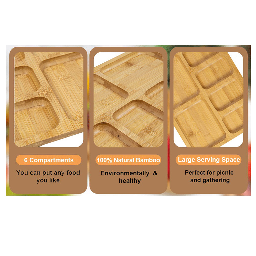 Bamboo Charcuterie Board with Locking Lid Cheese Board with Black Handles