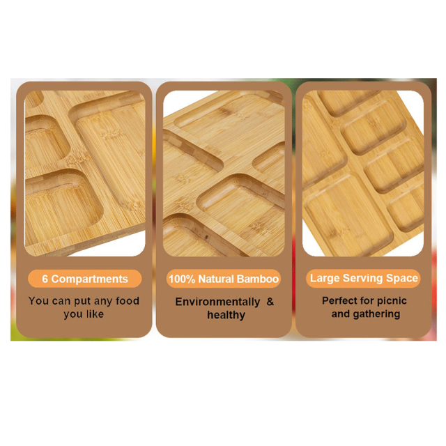 Bamboo Charcuterie Board with Locking Lid Cheese Board with Black Handles