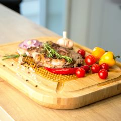 Cutting Board for Meat Thick Large Heavy Carving Board with Juice Groove