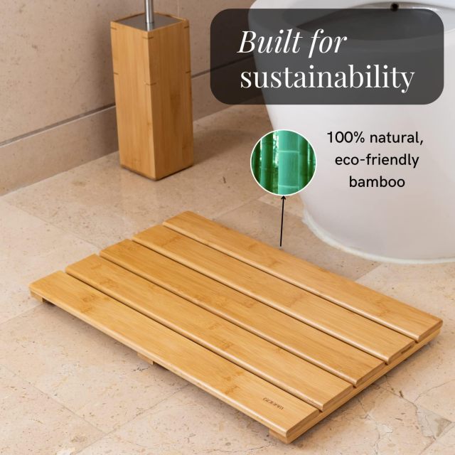 Natural Bamboo Bath Mat