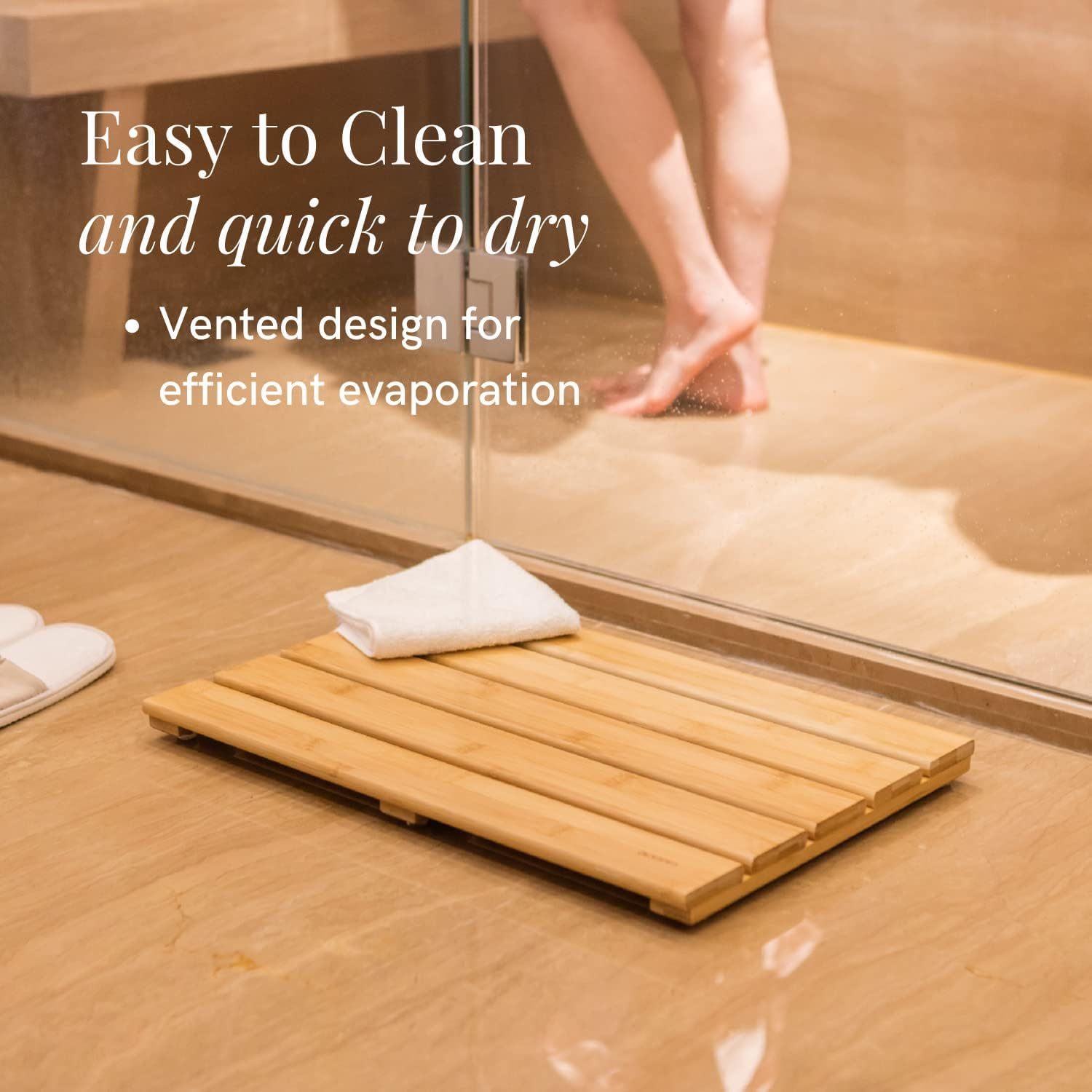 Natural Bamboo Bath Mat