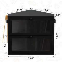 Corner Bread Box for Kitchen Countertop
