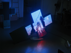 P10 led pharmacy cross sign customized waterproof double sides outdoor pharmacy cross led display 1000mm