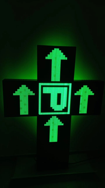 RGB LED  pharmacy cross signs pharmacy displayt outdoor hospital led signs P20 customized