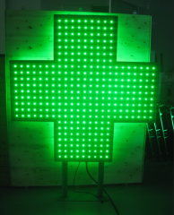 800mm led pharmacy cross flashing simple led cross outdoor waterproof IP65 customized crosses led display double sides