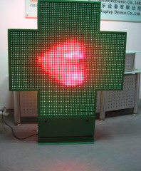 P20 RGB LED  pharmacy cross signs pharmacy displayt outdoor hospital led signs customized