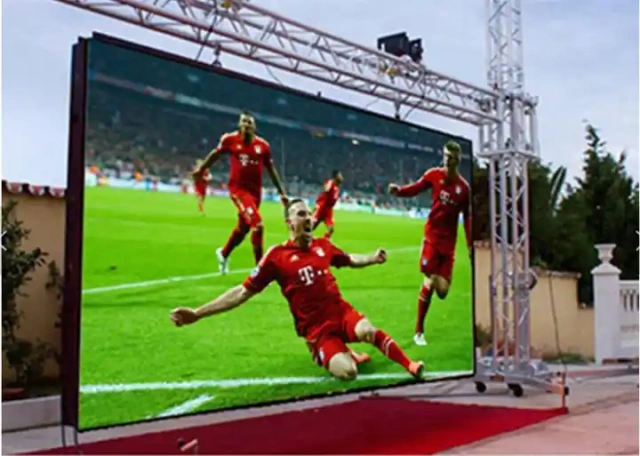 Outdoor led large screen display advertising P4.81 led commercial advertising rental large stadium led display screen