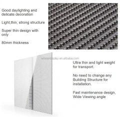High Transparency p3.9 p5.2 p7.8 p10 p20 P31.25 Outdoor Mesh LED Screen LED Curtain Display outdoor