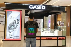 Waterproof led display backpack bag fashionable advertising led backpack wifi custom logo
