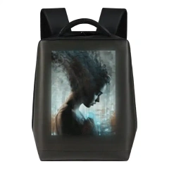 Waterproof led display backpack bag fashionable advertising led backpack wifi custom logo