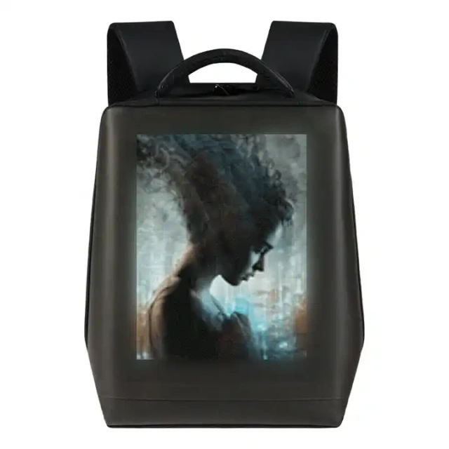 Waterproof led display backpack bag fashionable advertising led backpack wifi custom logo