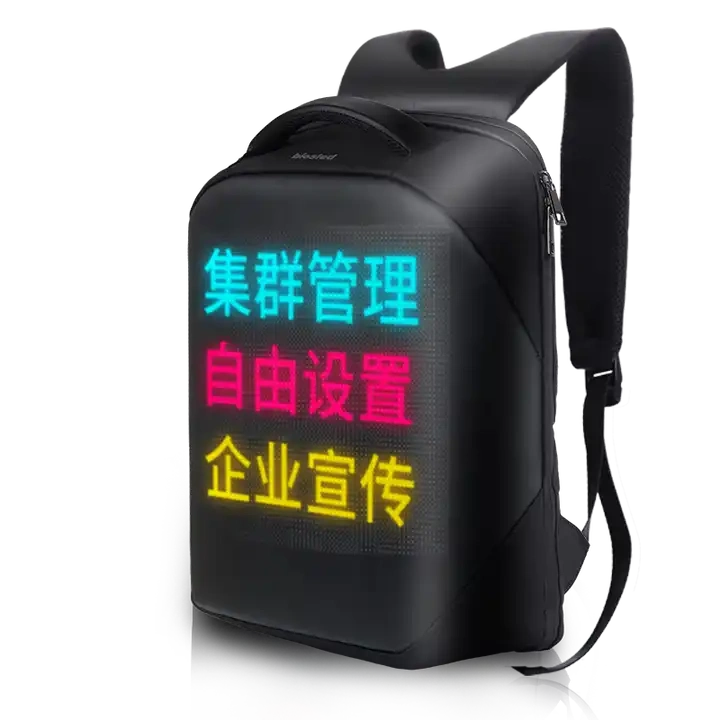 China LED Display Screen Smart Advertising Food Takeaway Backpack Takeout Box LED Dynamic Display Food Backpack
