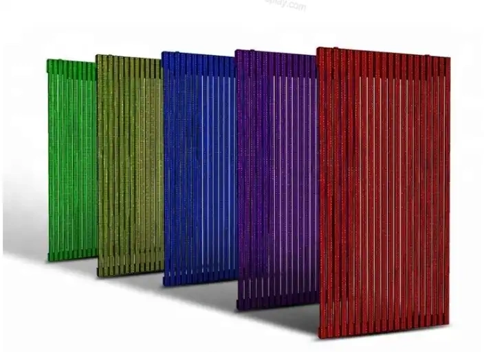 HD transparent led display screen P5.2 Glass Wall Led Screen Outdoor / Indoor Full Color curtain led display