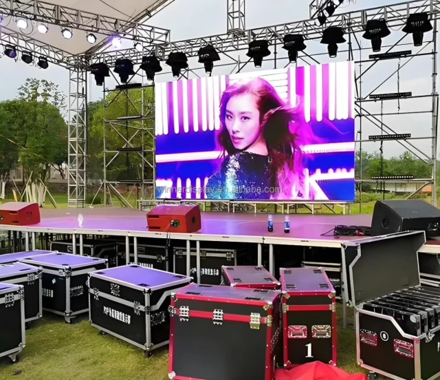 Die Cast Aluminum Easy Installing Stage Background Rental Led Screen High Brightness HD P2.9 P3.91 P4.81 Led Outdoor Display