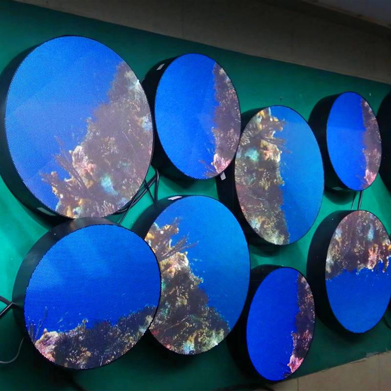 Round LED Display Advertising LED Circular Display P2.5 Dia 500mm Custom LED Sign Outdoor LED Sign for Trade Shows