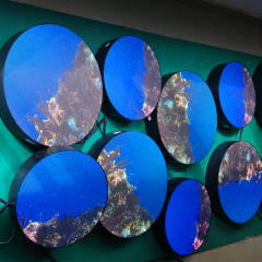 Outdoor Indoor Round LED Display Custom LED Advertising Sign P2.5 P3 P4 P5 Dia 500mm 600mm Circular LED Screen Custom  for RetailLED Advertising Sign