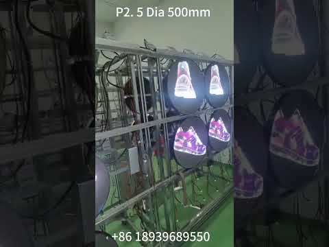 Round LED Display Advertising LED Circular Display P2.5 Dia 500mm Custom LED Sign Outdoor LED Sign for Trade Shows