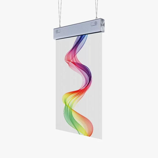 Holographic Transparent LED Poster Screen P3.91  55inch Invisible Display for Retail and  Window Advertising