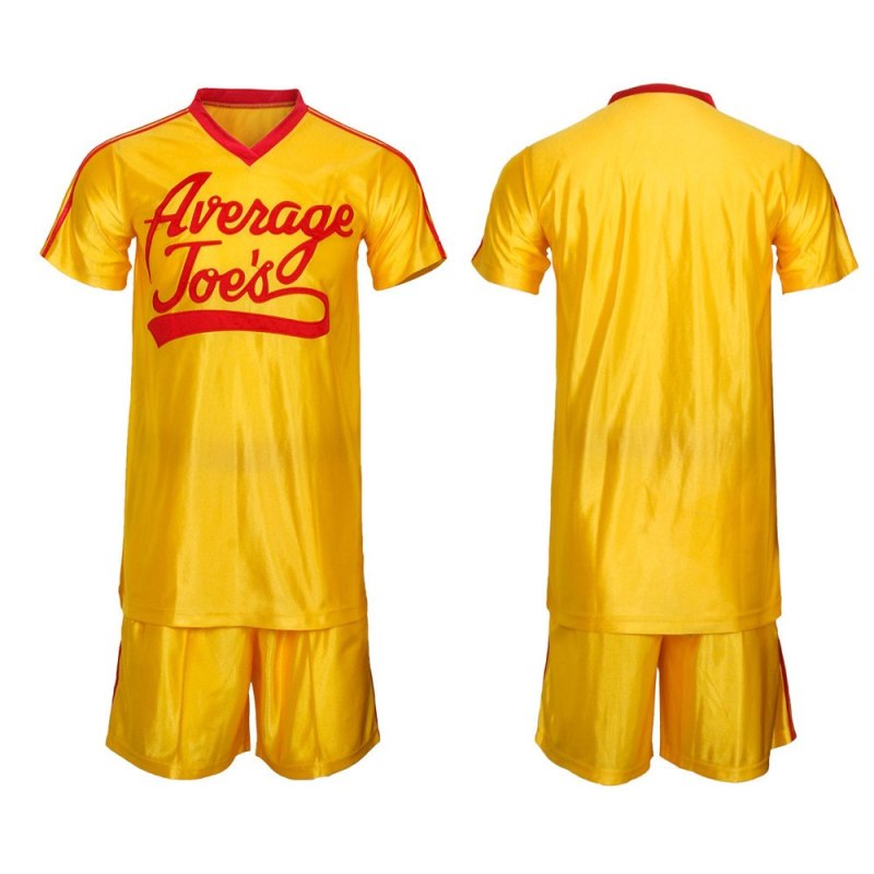 Adult Average Joe's Yellow Jersey Dodgeball: A True Underdog Story Cosplay Costume Takerlama (Ready To Ship)