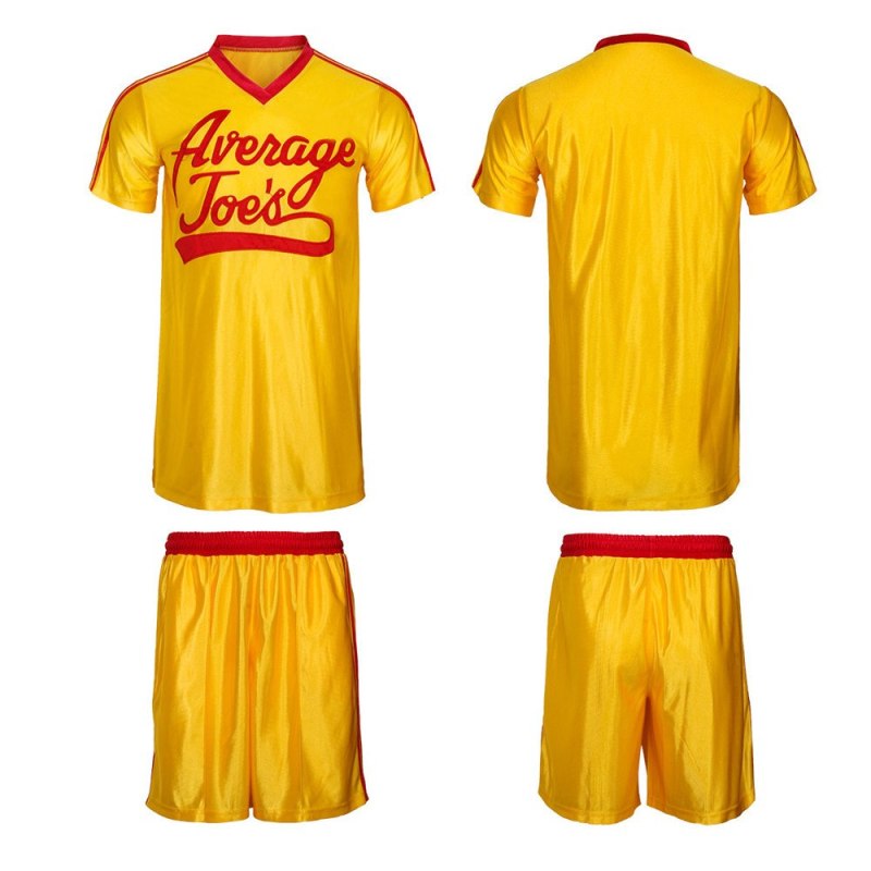 Adult Average Joe's Yellow Jersey Dodgeball: A True Underdog Story Cosplay Costume Takerlama (Ready To Ship)