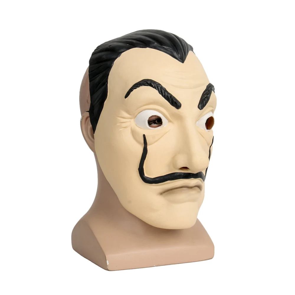 Hesit Mask Money Heist Salvador Dali Halloween Face Mask For Halloween LA CASA De ...