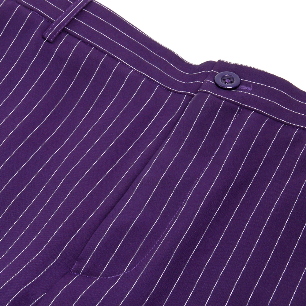 purple dress pants joker Heath Ledger Clown Cosplay Pants Purple Dark Knight Halloween Cosplay Costume In Stock Takerlama,L