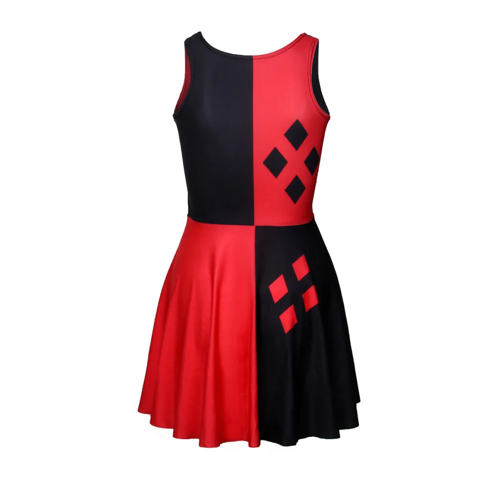 Harley Quinn Dress Female Joker DC Comic Suicide Squade Halloween Cosplay Costume-Takerlama Harley Quinn Dress Female Joker DC Comic Suicide Squade Halloween Cosplay Costume-Takerlama