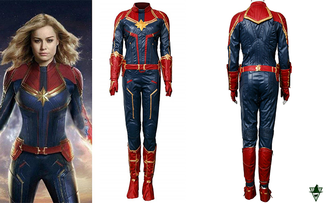 Captain Marvel Carol Danvers Cosplay Costume Jumpsuit Women Bodysuit Halloween Onesies
