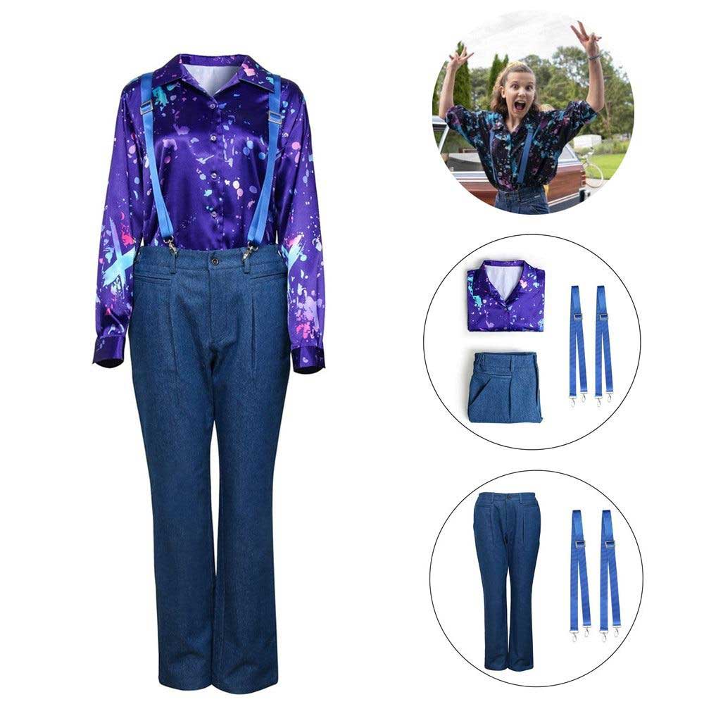 Eleven Cosplay Costume For Stranger Things Season 3 Costume Set