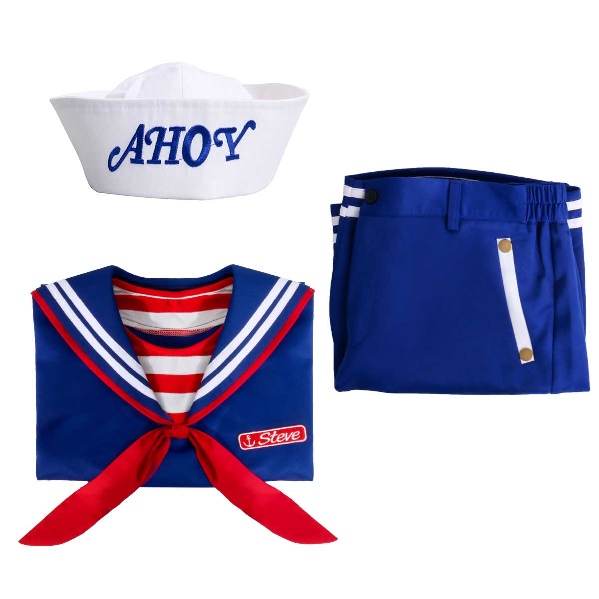 Stranger Things 3 Scoops Ahoy Steve Harrington Cosplay Costume Adult