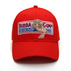 1994 Bubba Gump Hat Shrimp CO. Baseball Cap Hat Black Red Takerlama