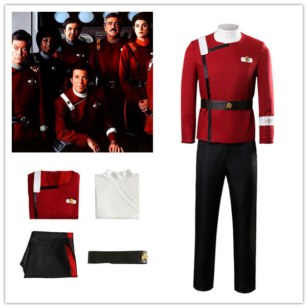 James Tiberius Kirk​​​​​​​ Costume Star Trek The Wrath of Khan Starfleet Cosplay Uniform In Stock-Takerlama