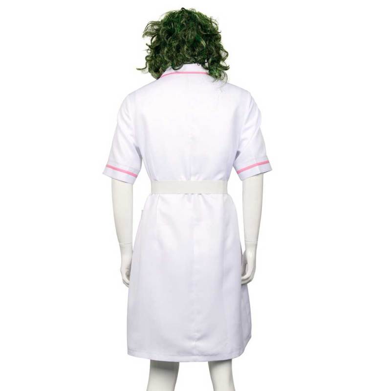 Joker Nurse.Dress Heath Ledger Cosplay Costume With Mask Wig Batman Dark Knight Takerlama (Ready To Ship)