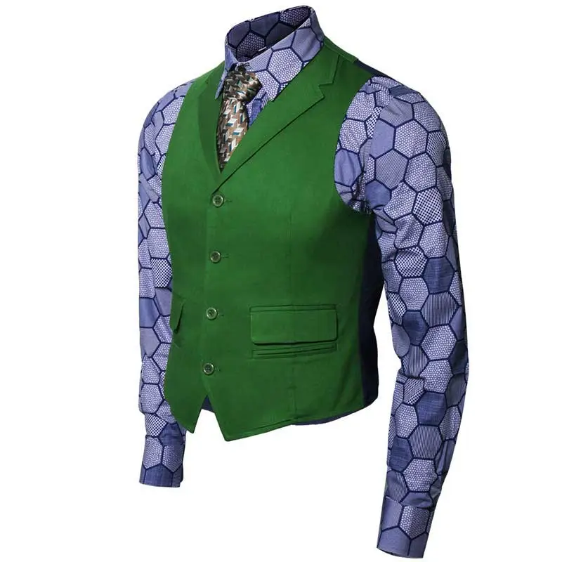 heath ledger joker dress shirt Takerlama Heath Ledger Batman Dark Knight Joker Costume Costume Arthur Fleck Vest Shirt