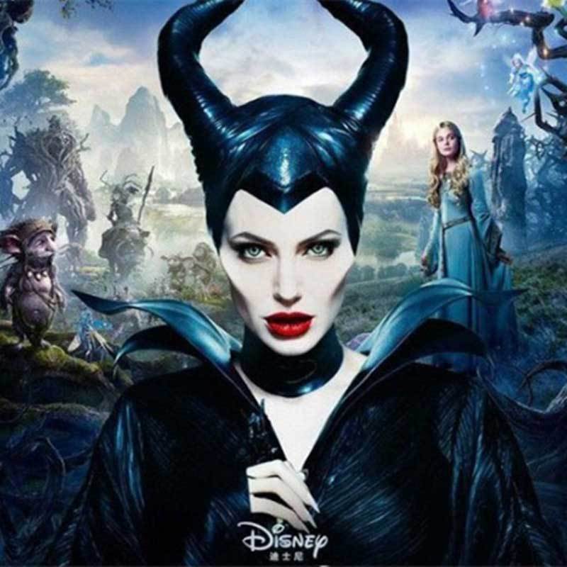 Mistress Of Evil Hat Angelina Jolie Horns Mask for Adult (Ready to Ship)