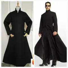 Matrix Neo Black Trench Coat The One Superhero Halloween Cosplay Costume (ready to ship)