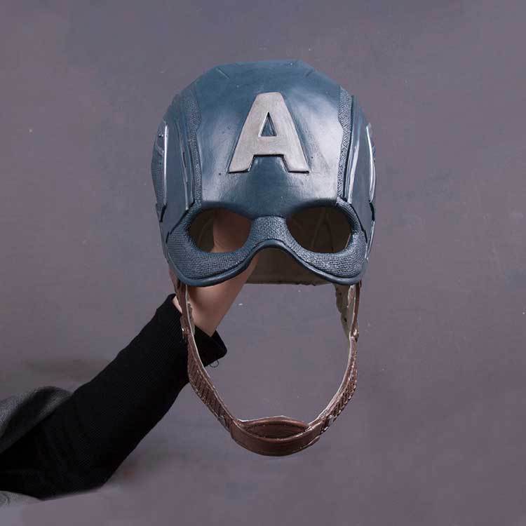 Captain America Superhero Steve Rogers Costume Mask Helmet Cosplay Props Avengers: Age of Ultron