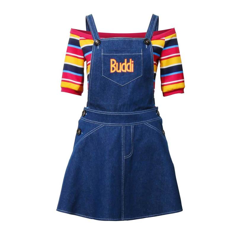 Child's Play Costume Chucky Glenn Halloween Cosplay Outfits Women