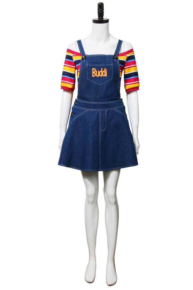 Child's Play Costume Chucky Glenn Halloween Cosplay Outfits Women
