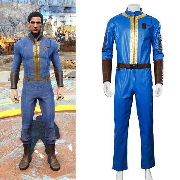 Fallout 4 Vault Cosplay Jumpsuit Halloween Costume