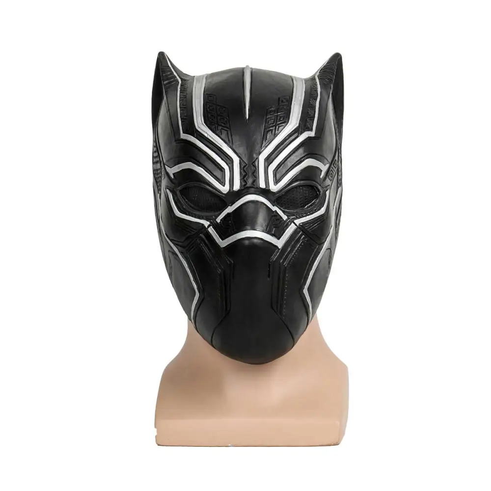 Techala Marvel Mask Black Panther T'Challa Halloween Cosplay Mask Avengers 3 Captain ...