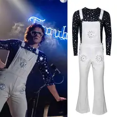 Rocketman Dodgers Cosplay Costume Elton John Halloween Fancy