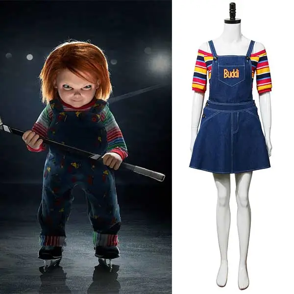 Child's Play Costume Chucky Glenn Halloween Cosplay Outfits Women