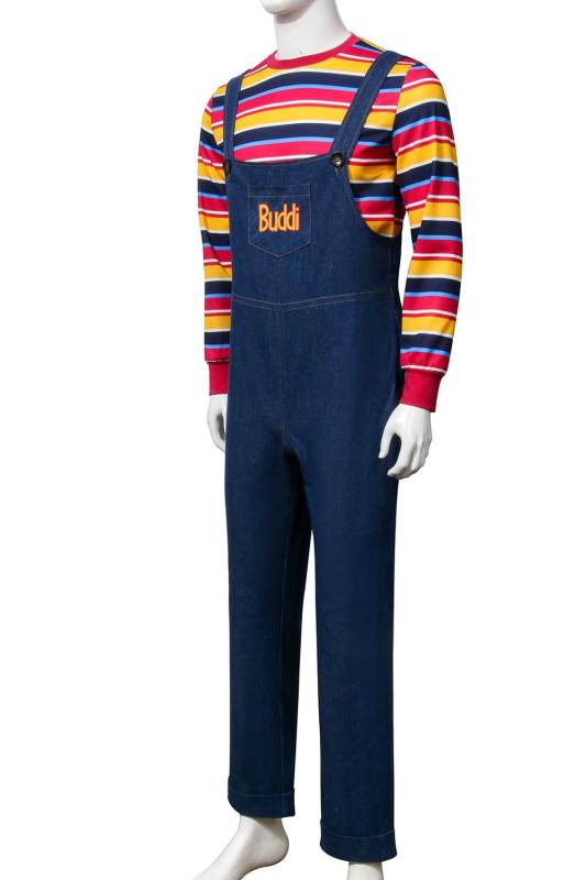 Child's Play Buddi Men Cosplay Costume Chucky Voodoo Halloween Outfits